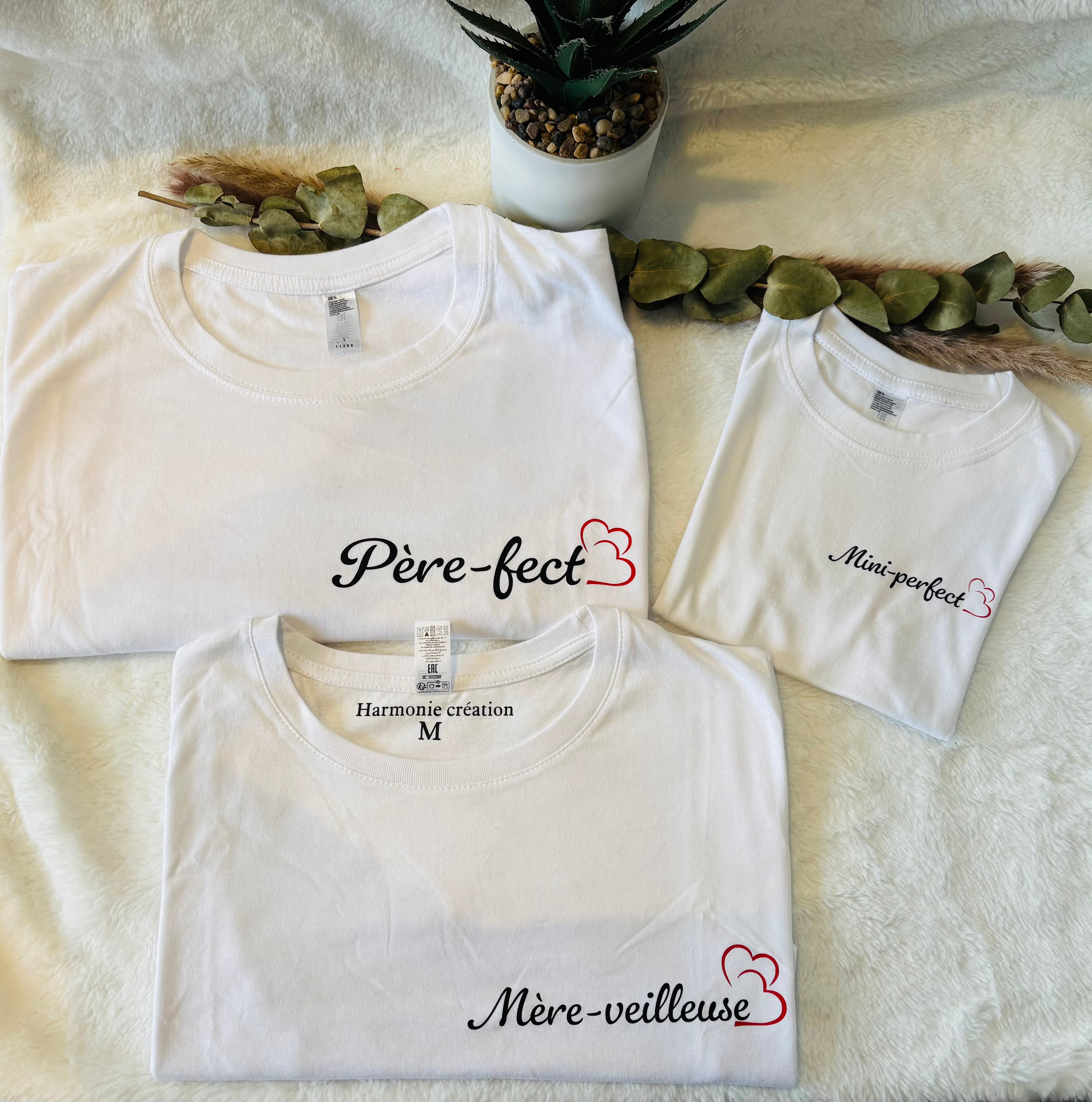 Lot t-shirt famille