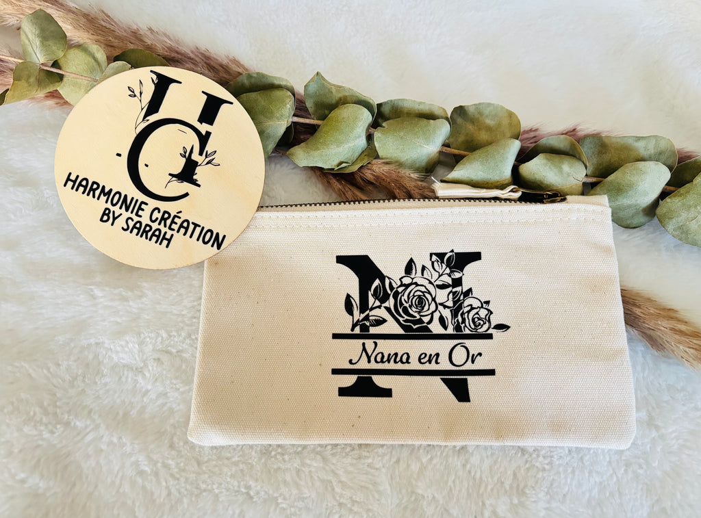 Trousse lettre fleurie