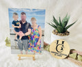 Affiche photo personnalisée + support en bois